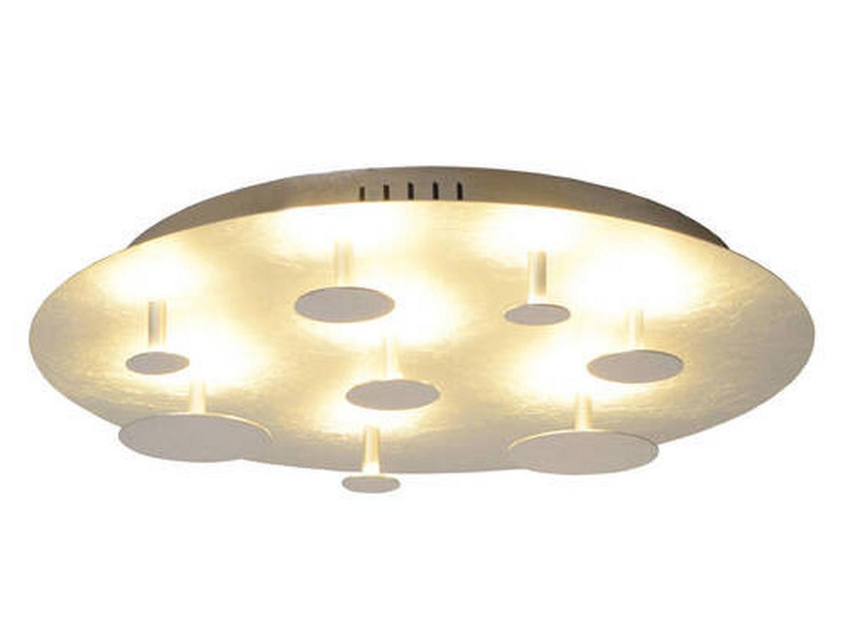 Led-deckenleuchte Firenze Ø 50 Cm Rund - Silberfarben, Design, Metall (50cm) - Näve
