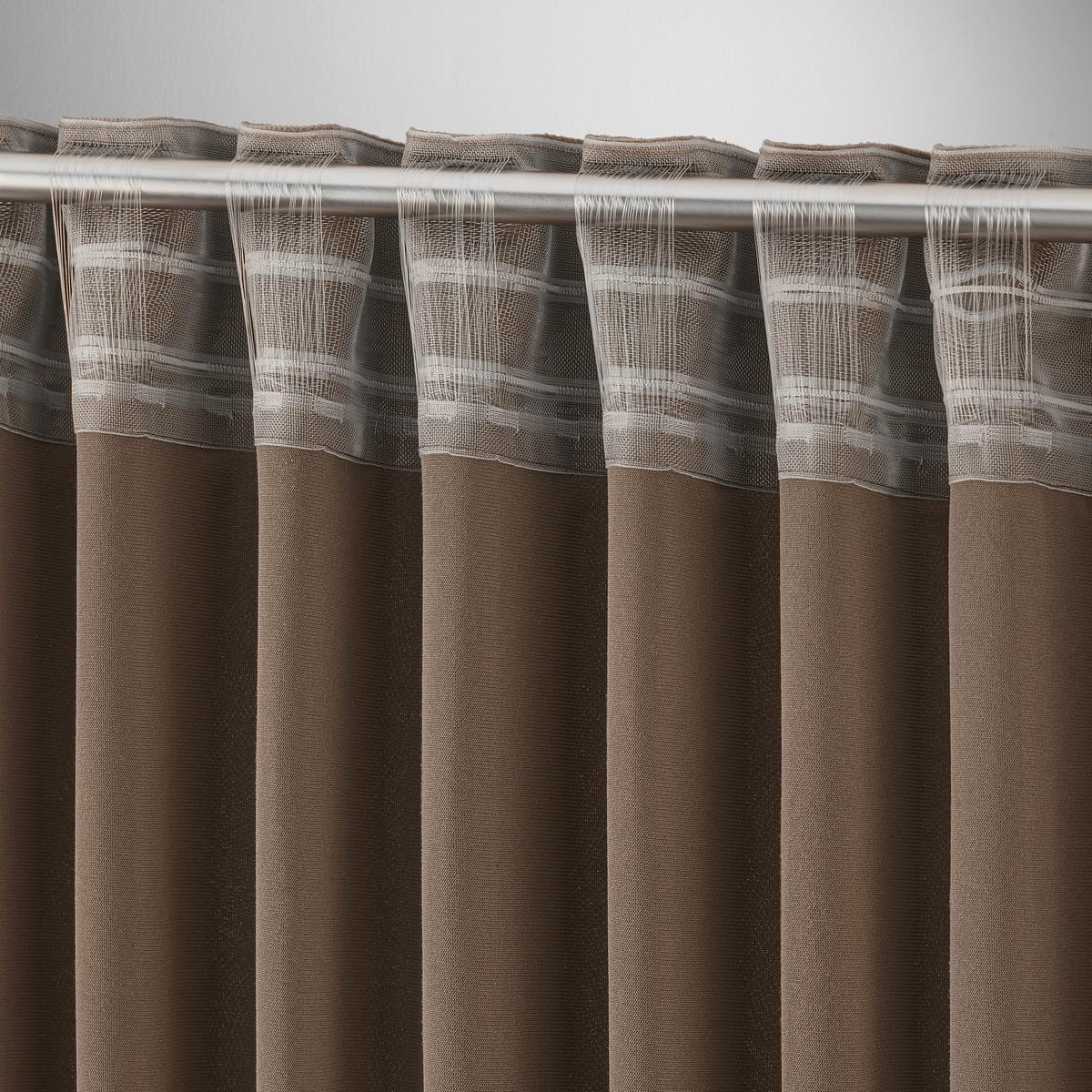 HOTOVÝ ZÁVĚS BIANCA - hnědá, Konvenční, textil (140/245cm) - Modern Living