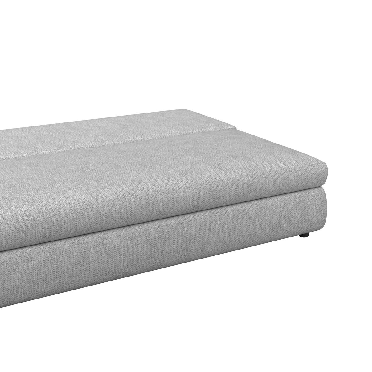 3-sitzer-sofa Mit Schlaffunktion Olso Hellgrau - Hellgrau, Trend, Holz/Kunststoff (205/72/100cm)