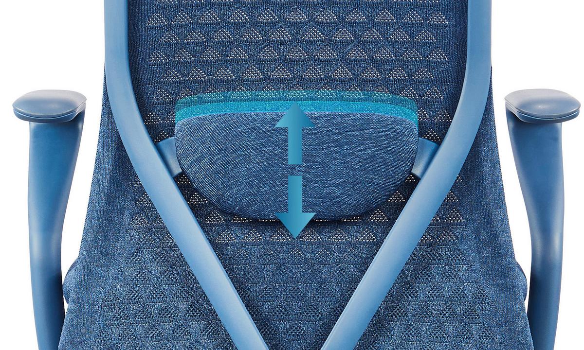 DREHSTUHL Vervio Blau B: 63cm - Blau, MODERN, Kunststoff/Textil (63/111/67cm) - MID.YOU