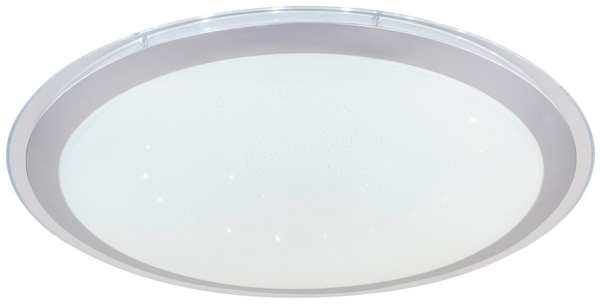 Led-deckenleuchte Rinor Ø 53 Cm Mit Farbwechsler - Silberfarben/Weiß, MODERN, Kunststoff/Metall (53/8,3cm) - Luca Bessoni