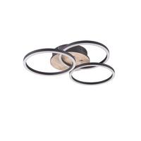 LED-Deckenleuchte R62823135 Circle - Braun, Design, Kunststoff (44/9,5cm)