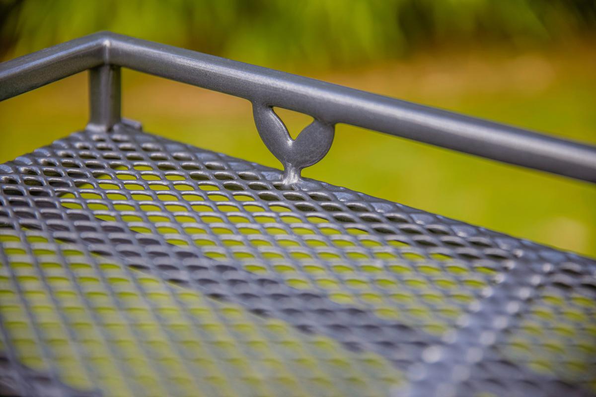 Garten-Servierwagen Toulouse 2 Ablagen Metall Grau B: 69 cm - Grau, Basics, Metall (69/54/87cm) - Gardenson