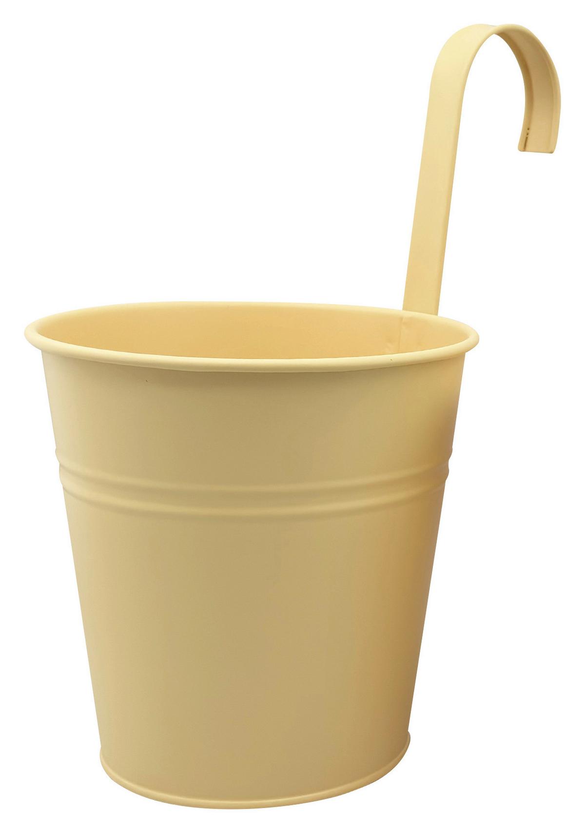 Obal na kvetináč ZANA - žltá, kov (15/15,5cm) - Mömax