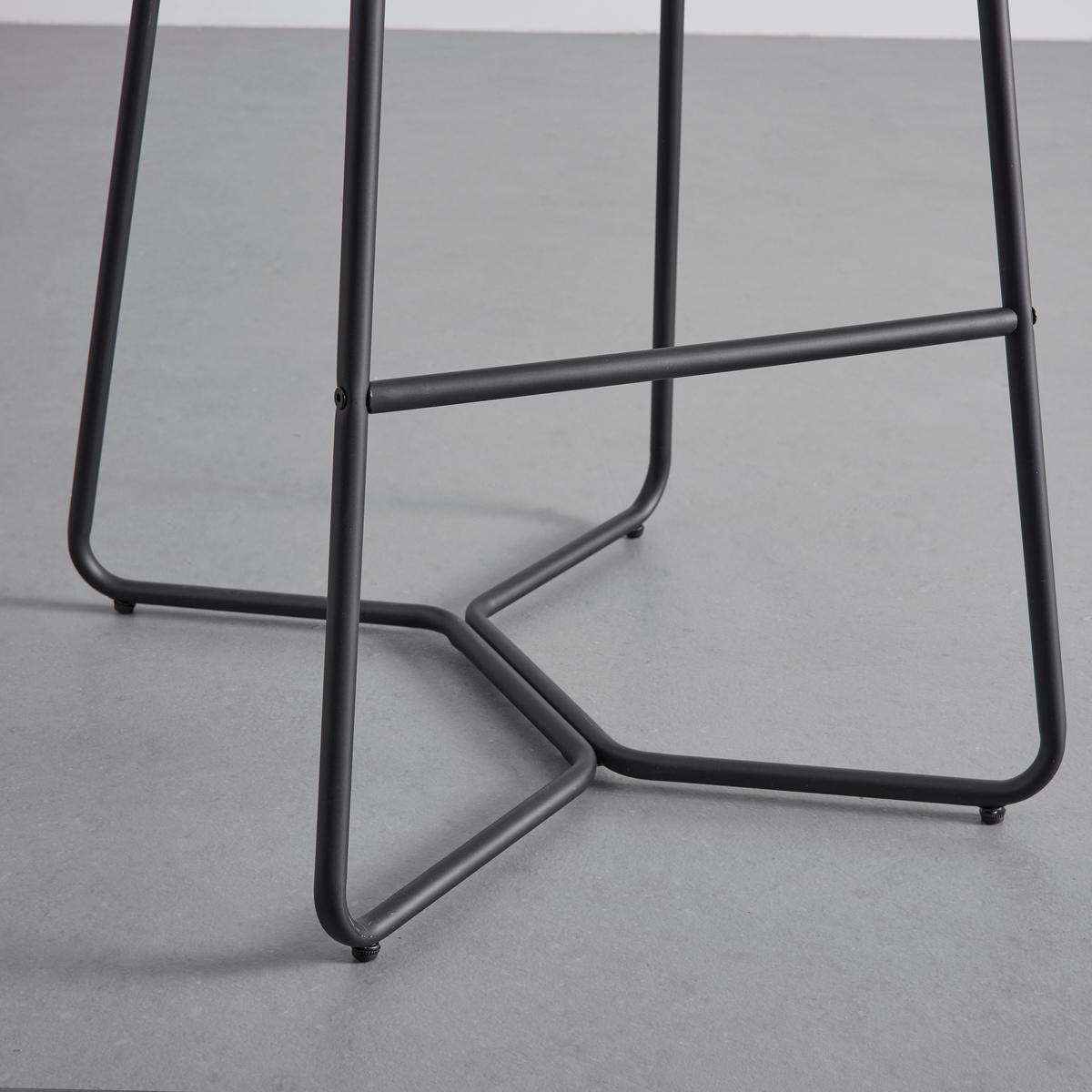 Barová židle ze sametu Nery modrá - modrá/černá, Moderní, kov/dřevo (48/103,2/57cm) - P & B