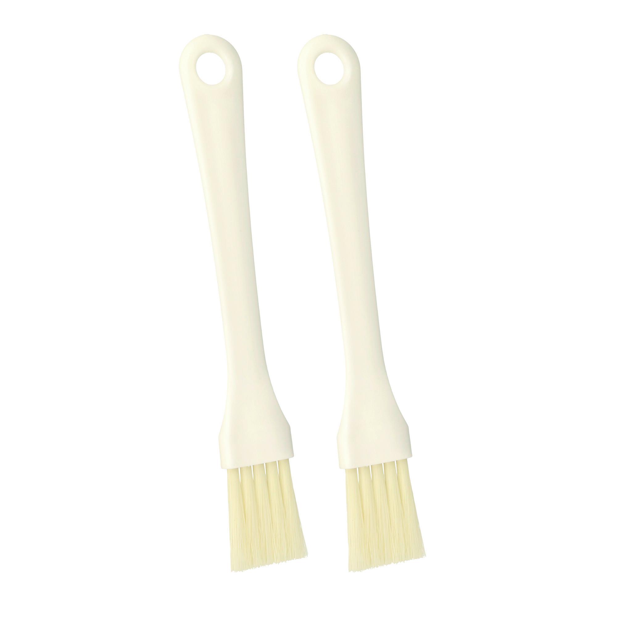 Backpinselset Miko 2er B/H/T: 2,7/21/8 cm - Weiß, Basics, Kunststoff (2,7/21/0,8cm) - Metaltex