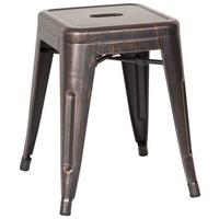 Hocker Vantaggio Stahl Schwarz/golden H: 46 Cm - Goldfarben/Schwarz, Basics, Metall (39/46/39cm) - MID.YOU