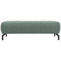 Polsterhocker Cunelli Türkis Webstoff H: 45 Cm - Schwarz/Hellblau, Design, Textil (153/45/62cm) - MID.YOU