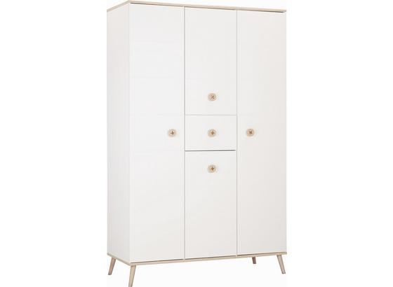 Skriňa Billund - farby dubu/biela, Moderný, drevo/kompozitné drevo (125/202/55cm) - Modern Living Skriňa Billund - farby dubu/biela, Moderný, drevo/kompozitné drevo (125/202/55cm) - Modern Living