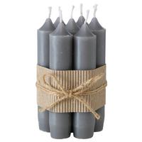 Sada dlouhých svíček Melia, 7 ks/bal. - šedá, Design, parafín (2,2/11cm) - Modern Living