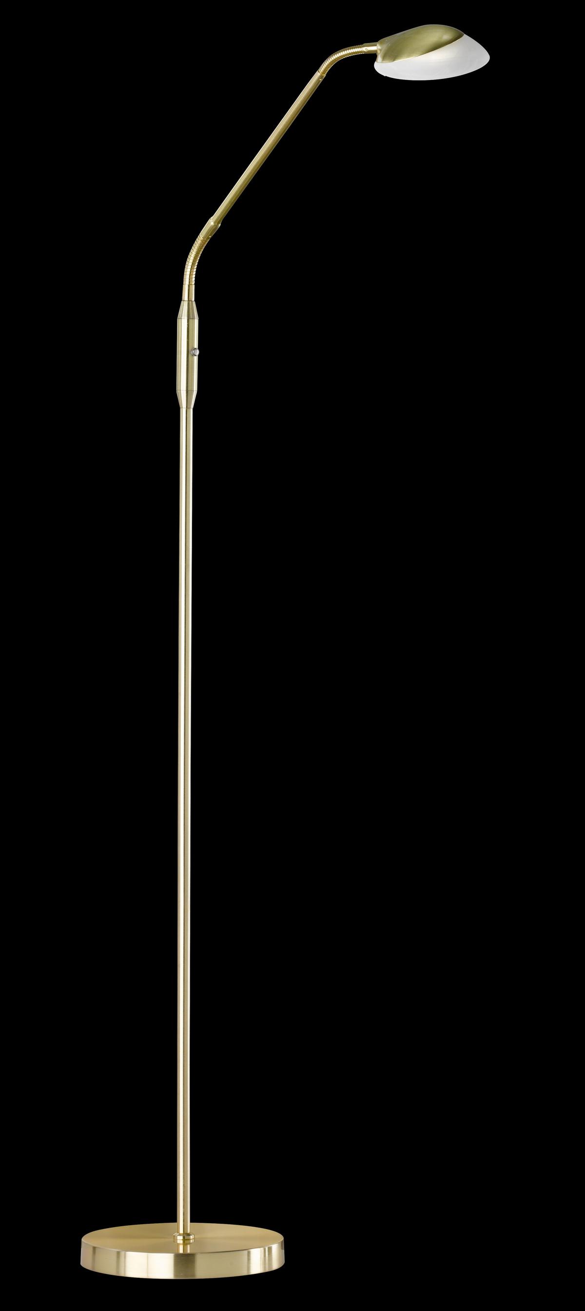 LED-Stehleuchte 40076 Pool Tw - Messingfarben, Design, Glas/Metall (23/160cm) - Fischer & Honsel