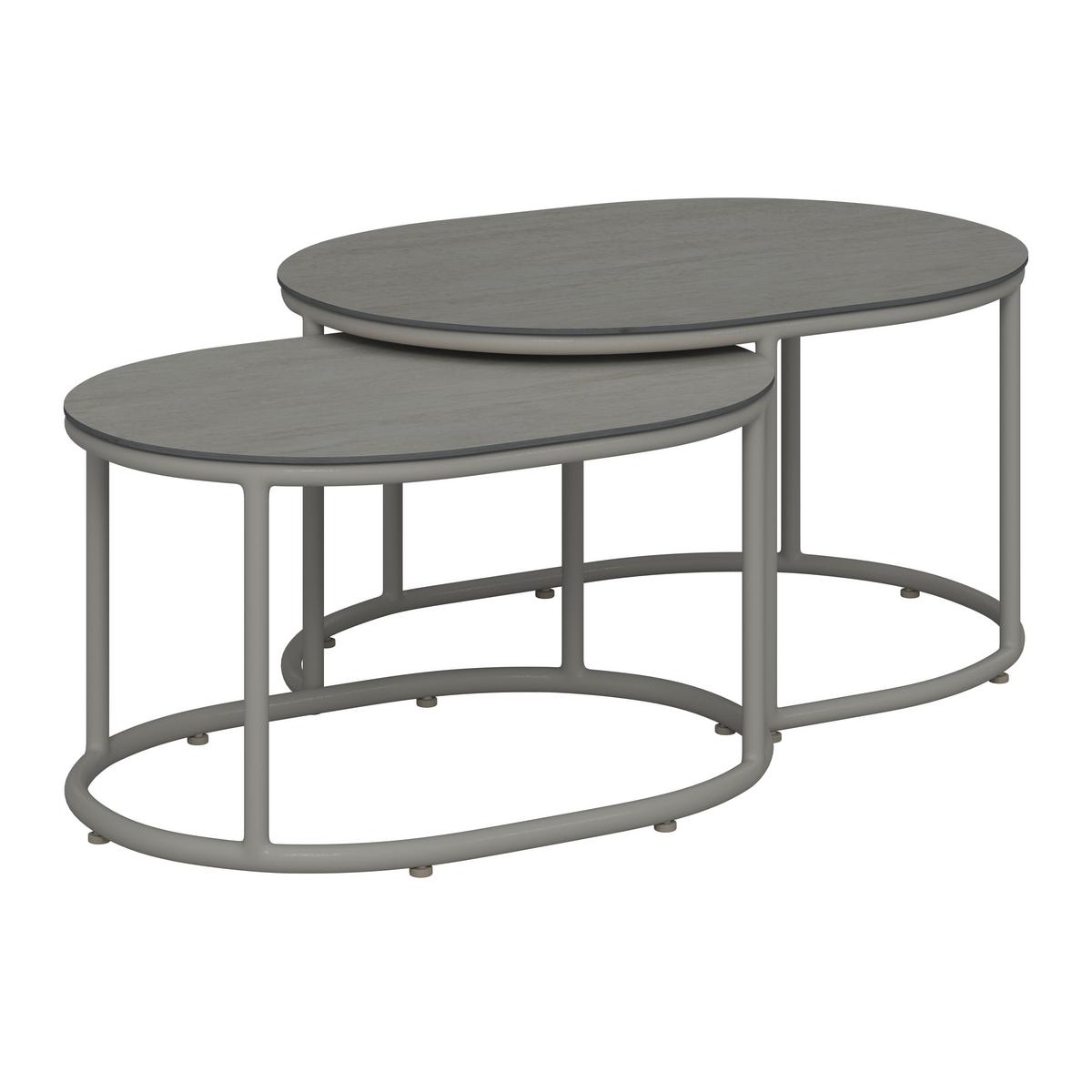 TERASOVÁ SEDACIA SÚPRAVA ALVINA - krémová, Modern, kov/textil (259/74/199cm) - Bessagi Garden