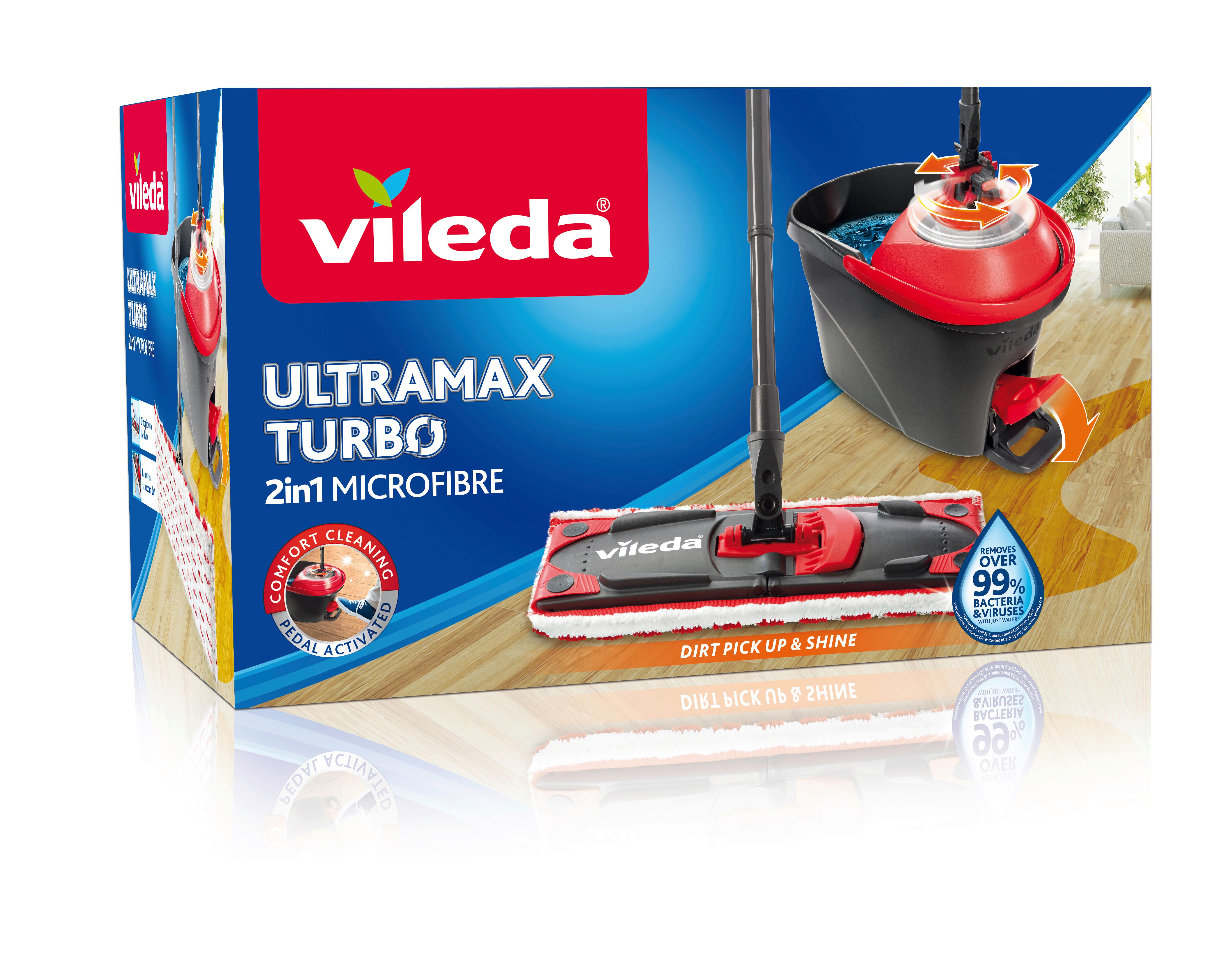 Bodenreinigungsset Vileda-Ultramax - Rot/Schwarz, Basics, Kunststoff (48,6/29,6/31cm) - Vileda