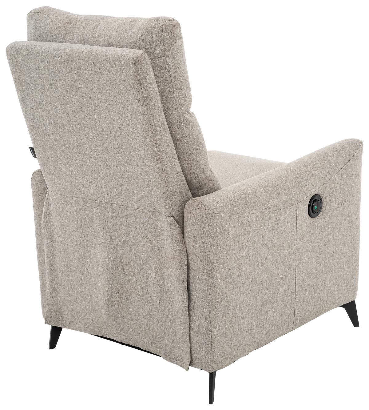 Relaxsessel Solace Grau/schwarz B: 72 Cm - Schwarz/Grau, Design, Textil/Metall (72/100/89cm) - Livetastic