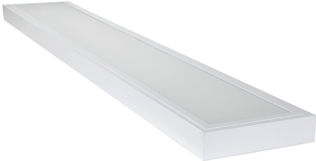 Led-deckenleuchte L: 118,5 Cm, Mit Farbtemperaturwechsler - Weiß, Basics, Kunststoff/Metall (118,5/20/4,5cm)