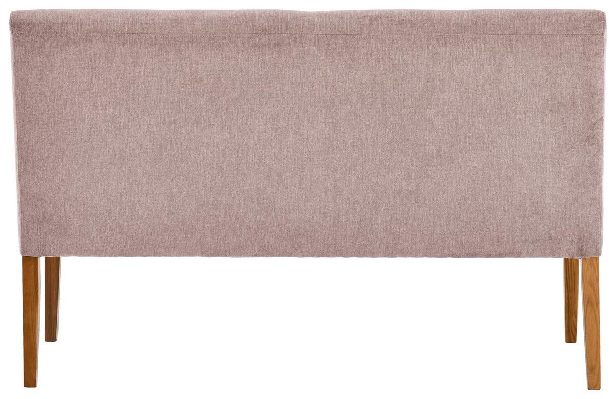 Sitzbank Damla Altrosa/eichefarben B: 140 Cm - Eichefarben/Altrosa, KONVENTIONELL, Holz/Textil (140/91,5/63cm) - Cantus