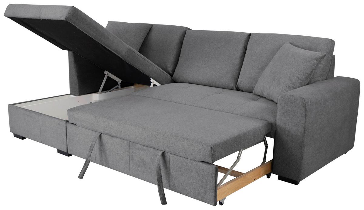 Ecksofa Lukas Grau S: 158x239 Cm - Grau, Trend, Textil (158/239cm)