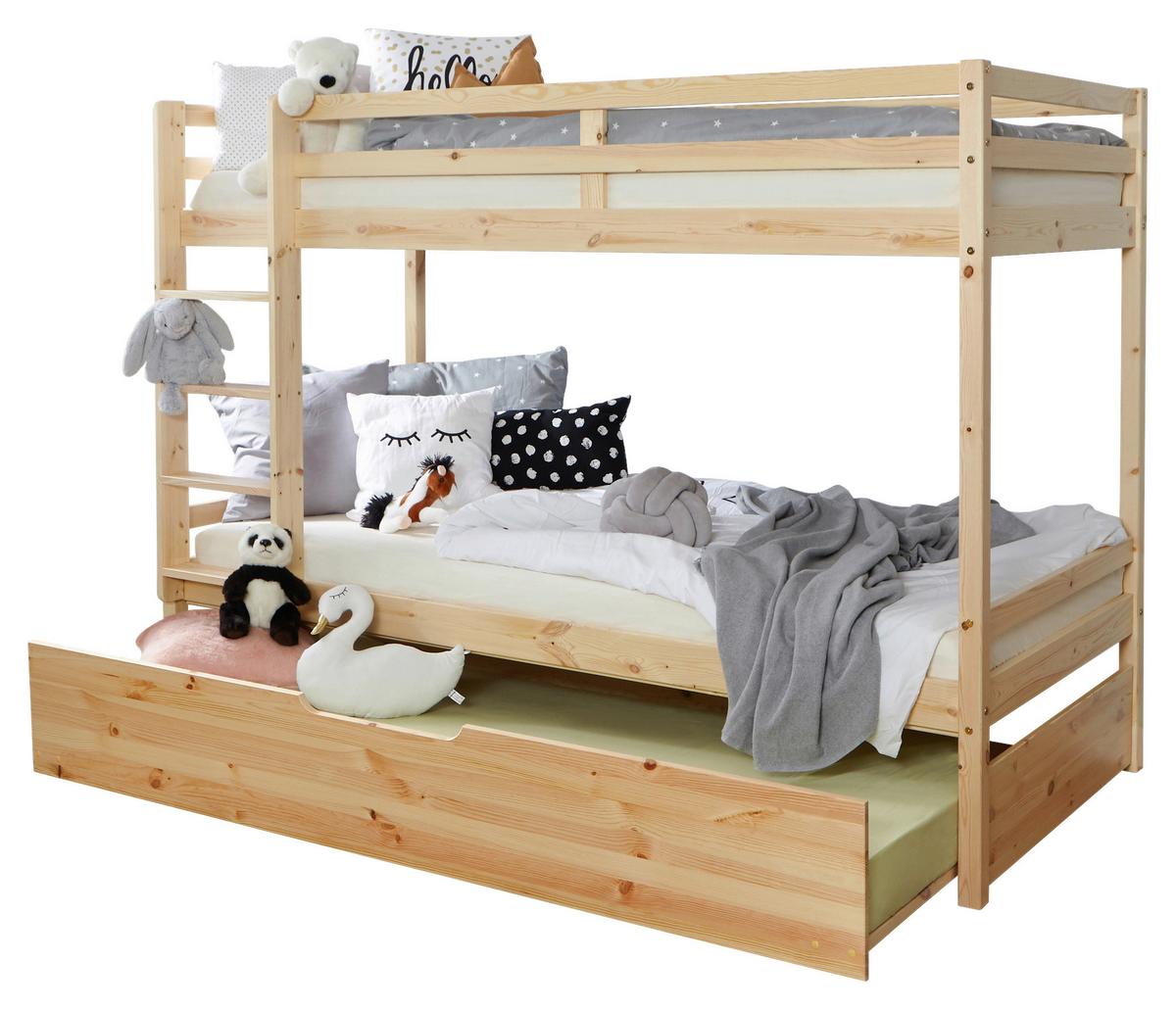 Etagenbett Finn - Naturfarben, MODERN, Holz (90/200cm) - MID.YOU