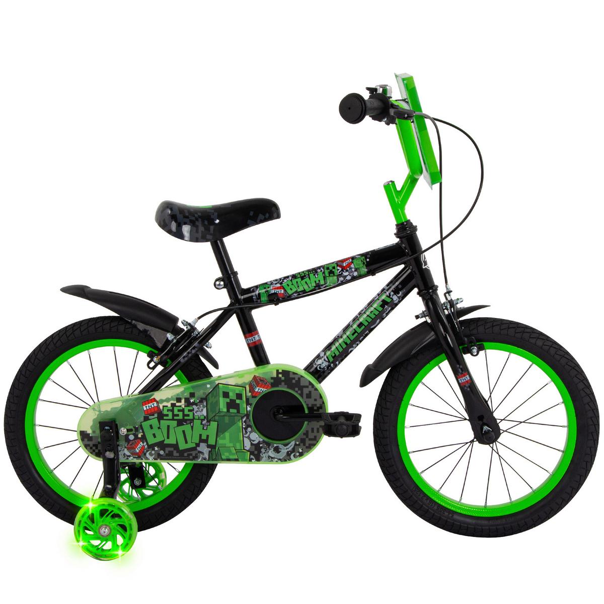 Kinderfahrrad Schwarz, 16 Zoll - Schwarz, Basics, Metall (54/84/106cm)