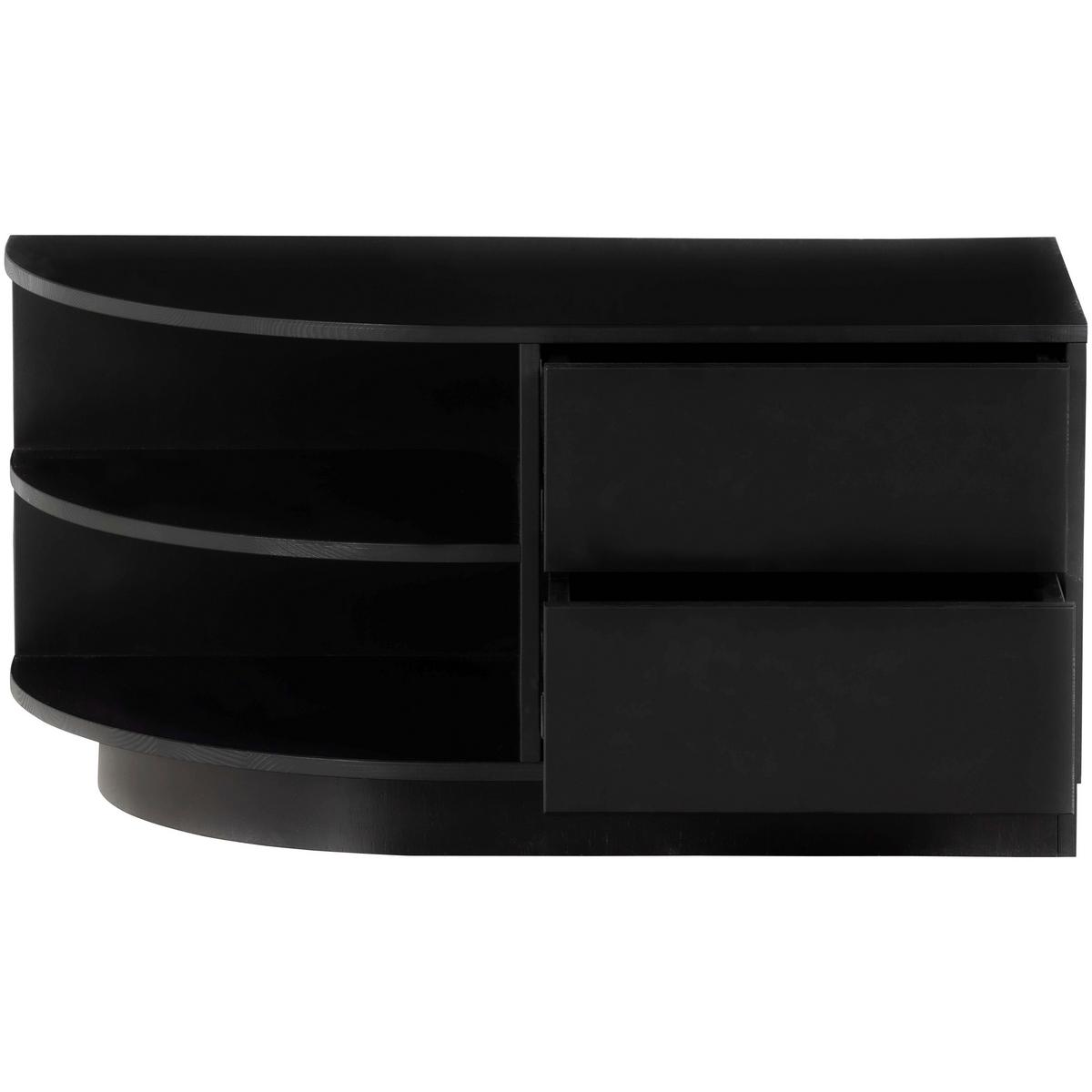 Lowboard Finca Schwarz B: 78cm - Schwarz, Design, Holz (78/40/40cm) - Livetastic