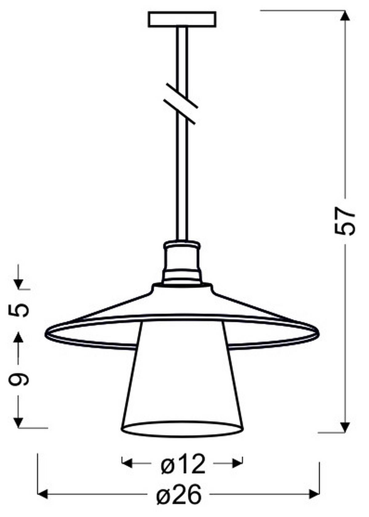 Pendelleuchte 31-43108 Loft - Schwarz, Design, Metall (26/26/57cm)