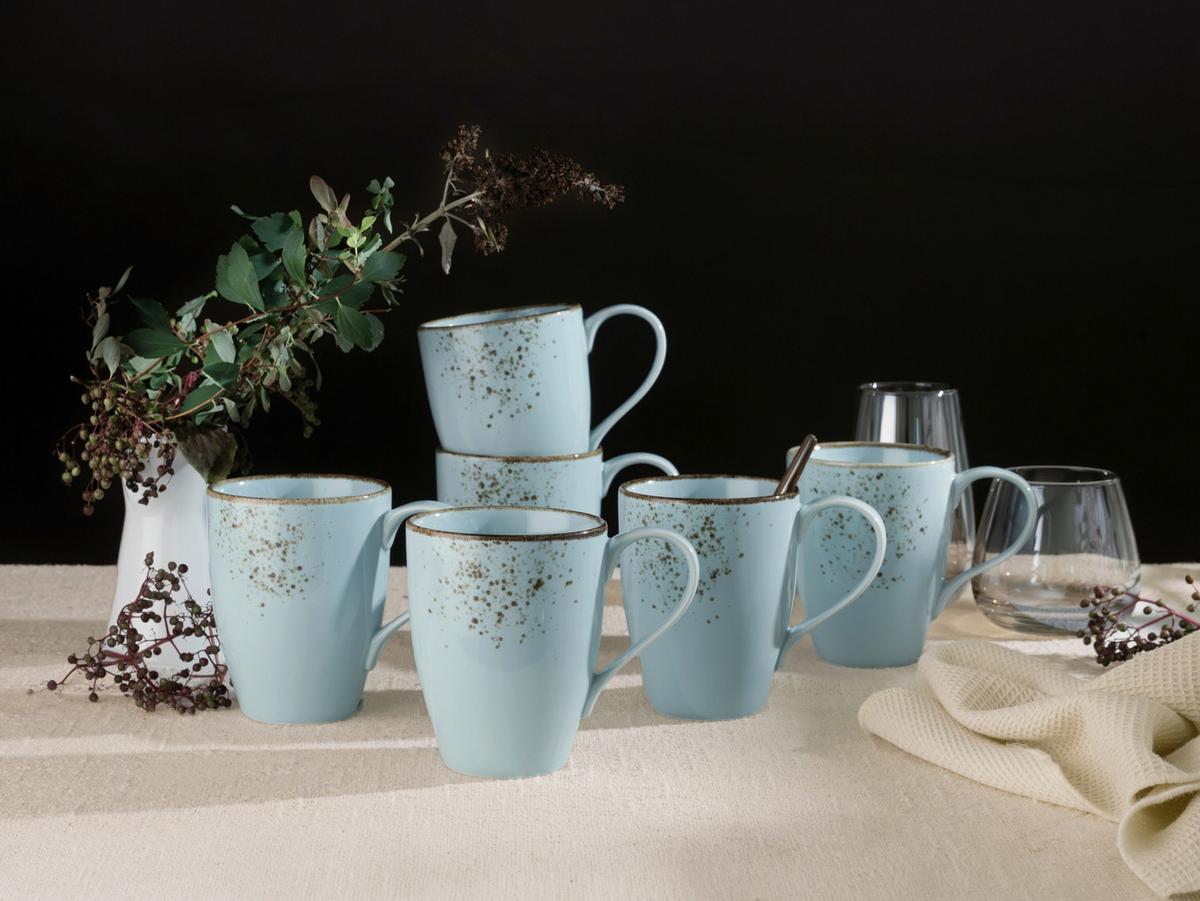 KAFFEEBECHERSET 22068 NATURE COLLECTION - Pastellblau, Trend, Keramik (300ml) - Creatable