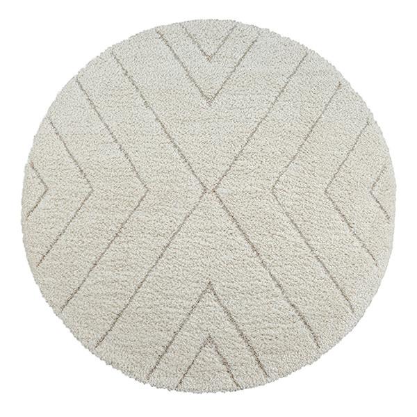 Hochflorteppich Ideal Shaggy 80362 - Creme, KONVENTIONELL, Textil (120cm)