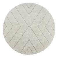 Hochflorteppich Ideal Shaggy 80362 - Creme, KONVENTIONELL, Textil (120cm)