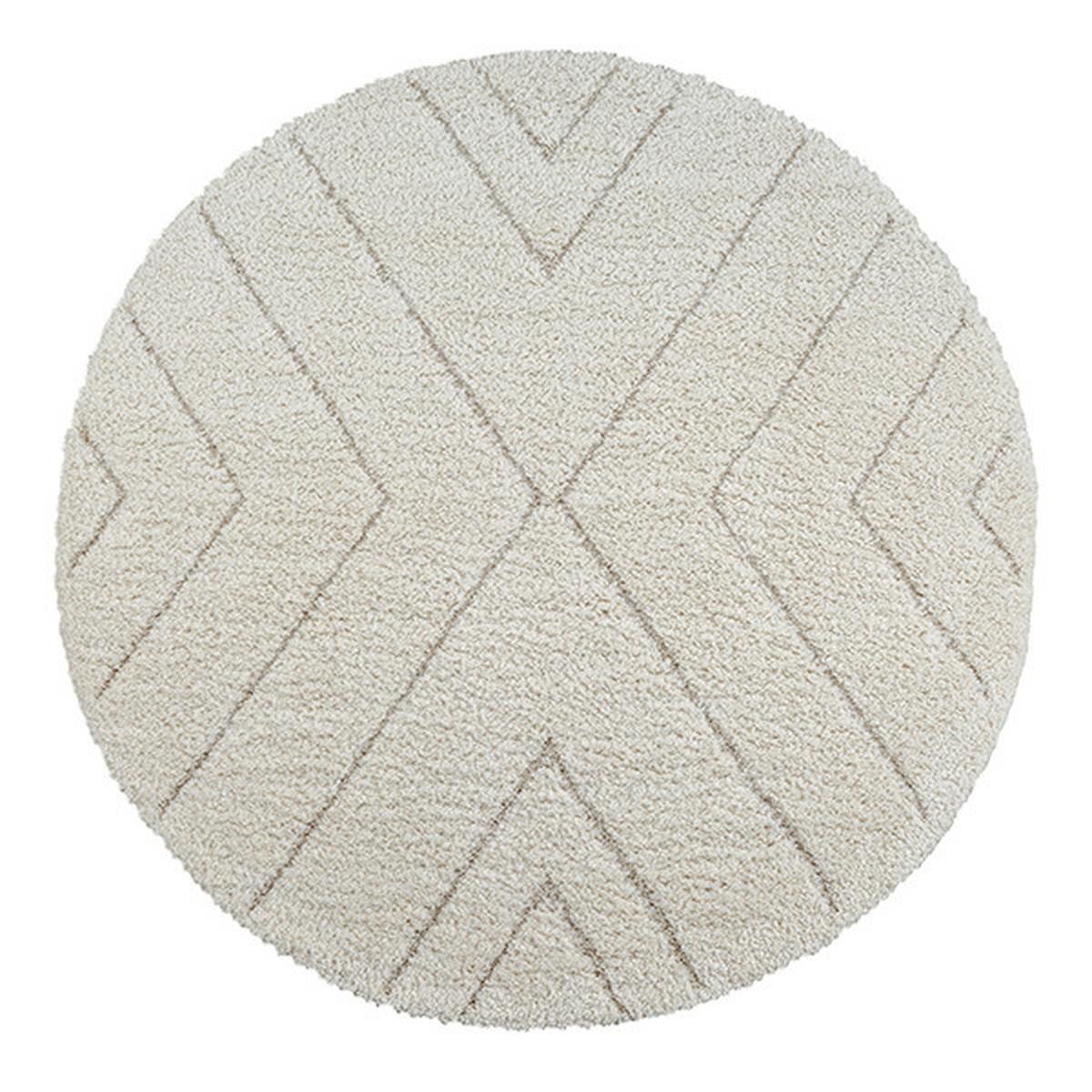 Hochflorteppich Ideal Shaggy 80362 - Creme, KONVENTIONELL, Textil (120cm)