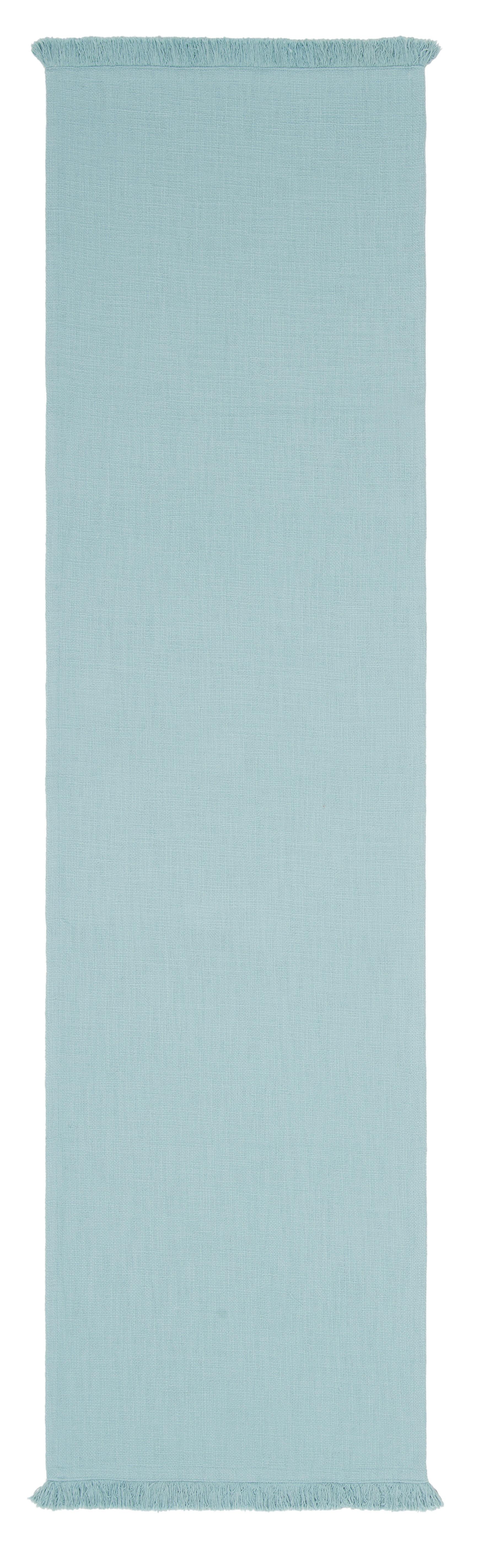 Běhoun Na Stůl Pablo, 45/170cm, Modrá - modrá, Moderní, textil (45/170cm) - Premium Living