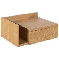 Nočný stolík ASHLAN dekor dub divý - divoký dub, Modern, kompozitné drevo (40/16,5/32cm) - MID.YOU