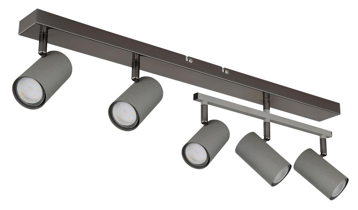 Strahler 57911-5s - Schwarzchrom/Grau, Design, Metall (70/35/17cm) - Globo