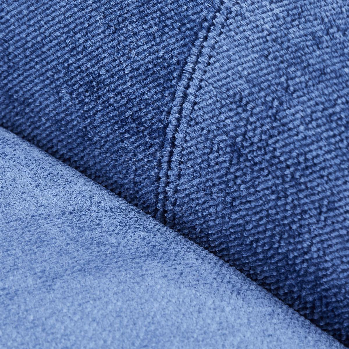 Sessel Meggy, Blau B: 77 cm - Blau/Schwarz, Design, Textil (77/93/80cm) - MID.YOU