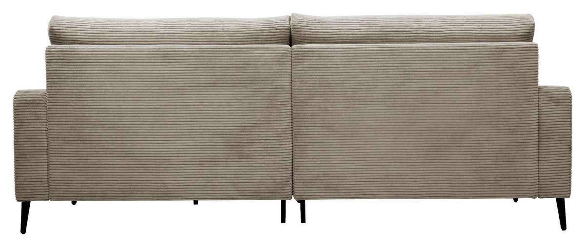 Univerzálna sedačka CORA, sivohnedý menčester - sivohnedá/čierna, Modern, kov/drevo (223/86/161cm) - Mömax