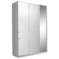 Drehtürenschrank "tübingen" , Weiß - Weiß, Design, Glas/Holzwerkstoff (136/197/54cm) - Rauch Möbel