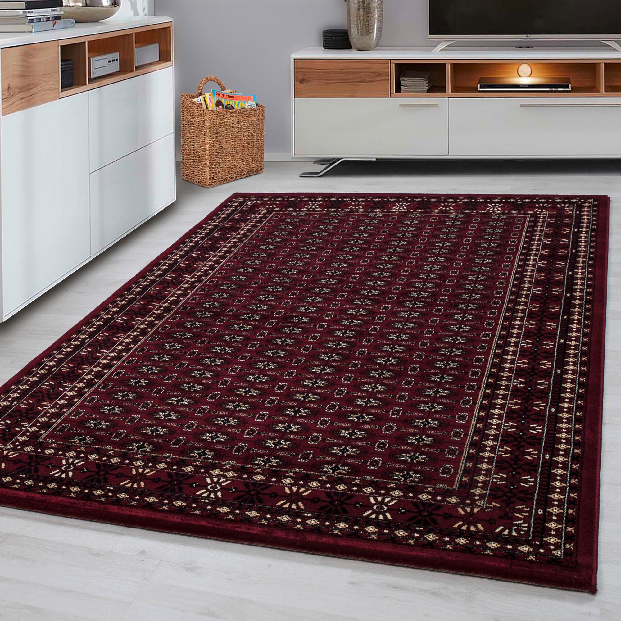 Webteppich Marrakesh - Dunkelrot, KONVENTIONELL, Textil (240/340cm)