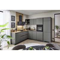 ECKKÜCHE WIN - Eichefarben/Anthrazit, MODERN, Holzwerkstoff (205,2/278,2cm) - Express-Kuechen