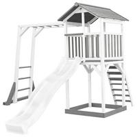Spielturm A025.130.92 - Blau/Weiß, KONVENTIONELL, Holz (29,5/9,5/218cm) - Ambia Garden