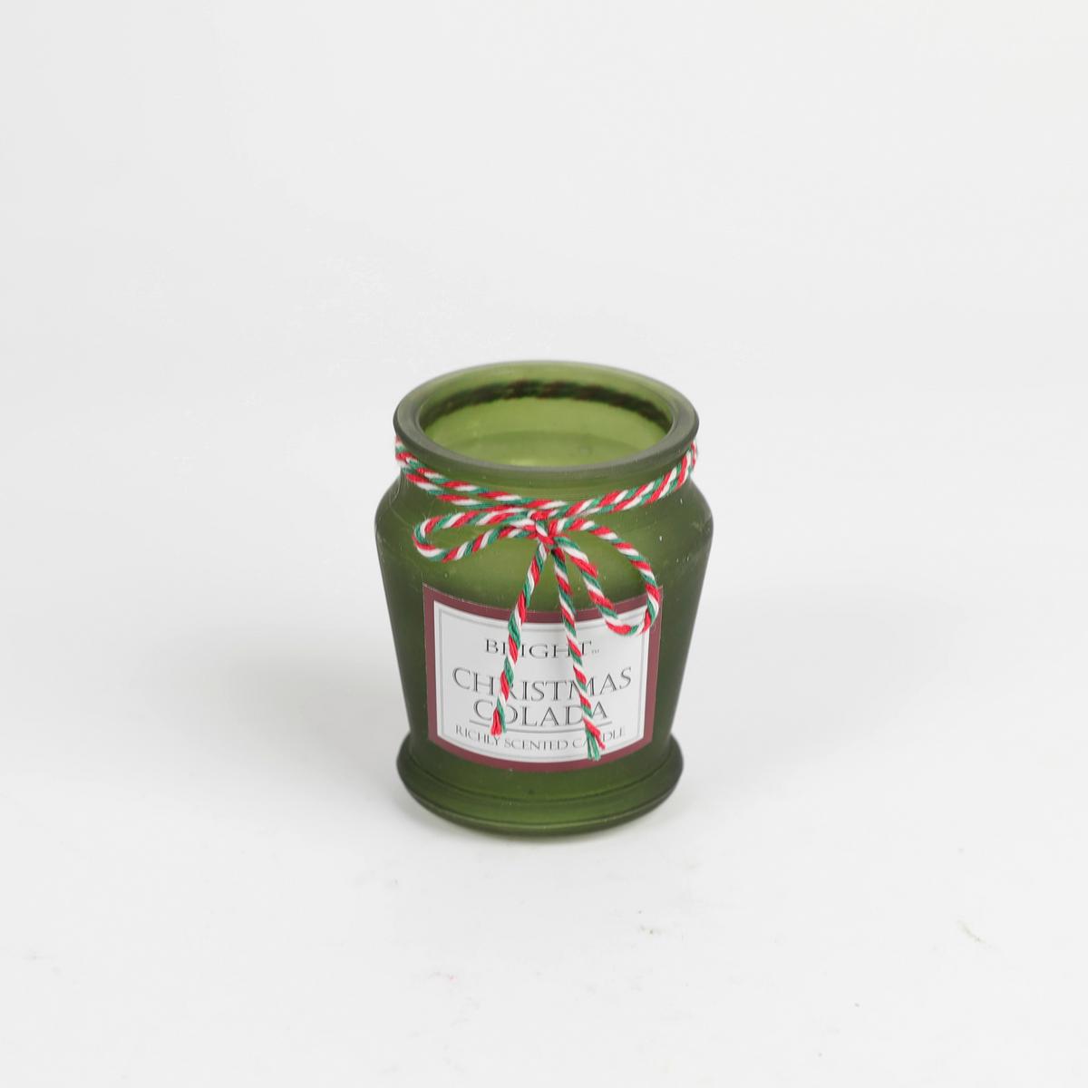 Gyertya Üvegben Jelena, 2 Darabos - piros/zöld, Konventionell, Üveg/paraffin (5,7/6,4cm) - Luca Bessoni