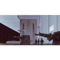 Fototapete Star Wars Death Star Hangar - Schwarz/Grau, Trend, Textil (500/250cm)