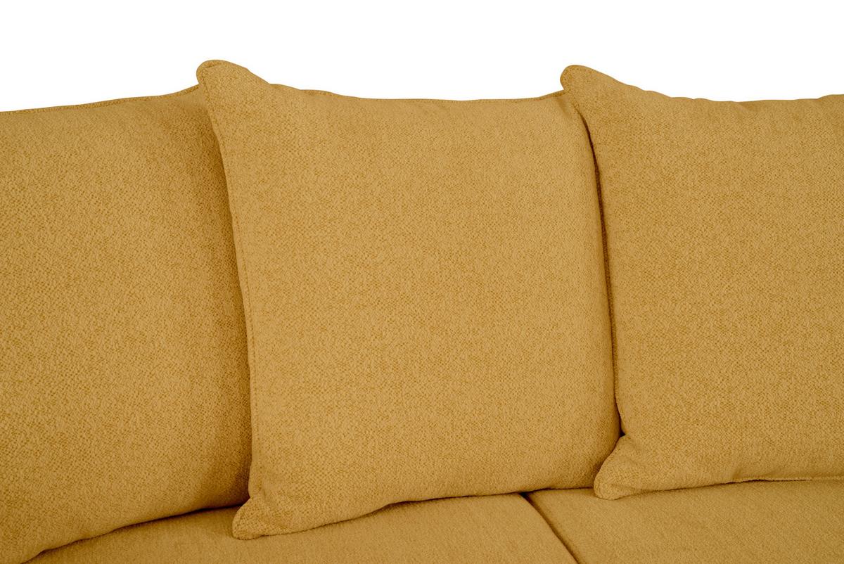 Ecksofa Costo Senfgeld S: 254 cm - Senfgelb, Design, Textil (254/160cm) - MID.YOU