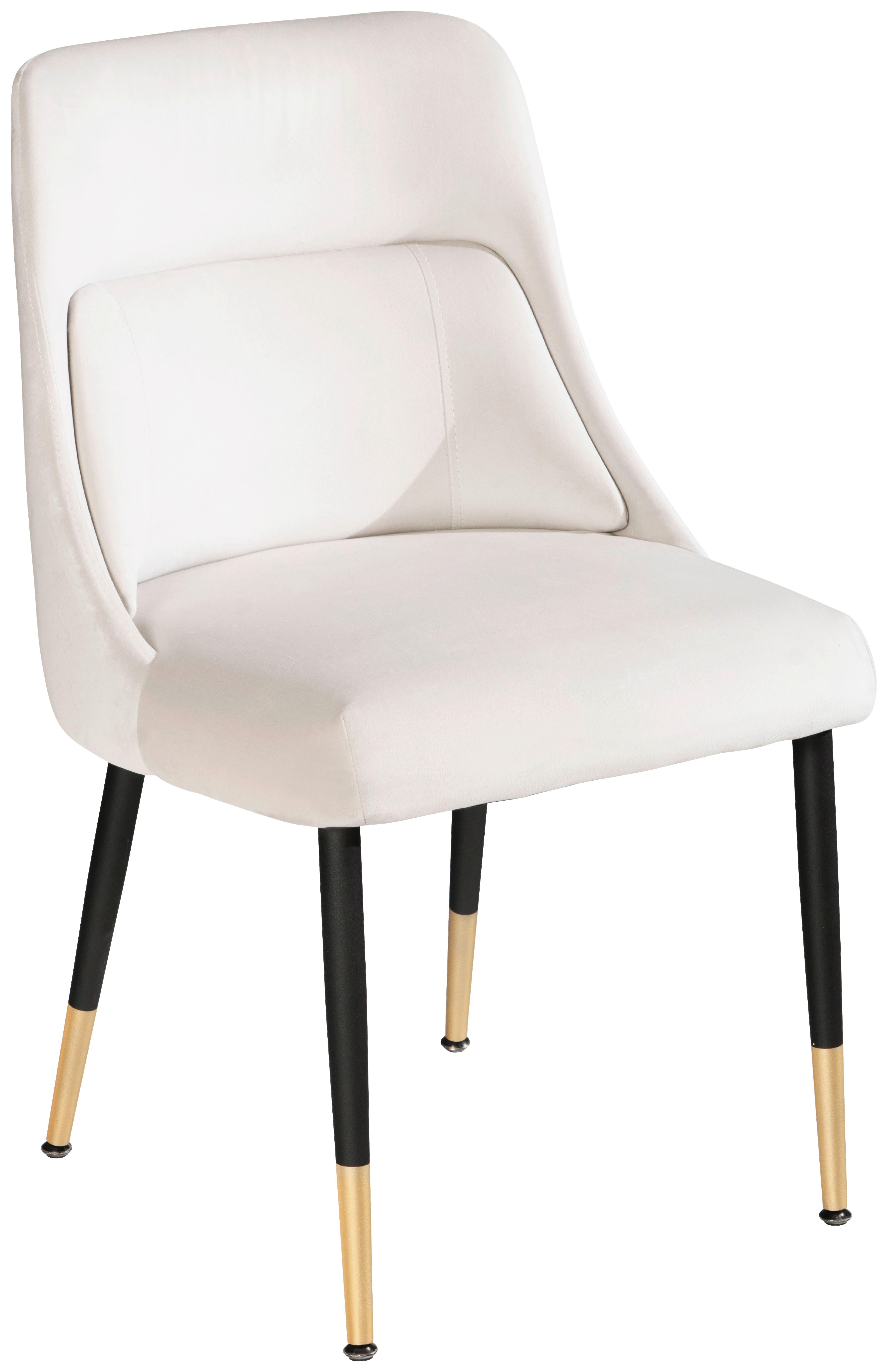 Stolička béžová/zlatá - čierna/zlatá, Design, kov/textil (49/85/56cm) - Livetastic