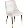 Stuhl Wl6.998 - Beige/Goldfarben, Design, Textil/Metall (49/85/56cm) - Livetastic