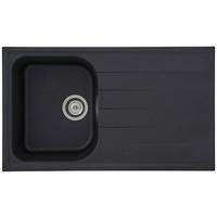 Spüle Respekta Stein Bxt: 86x50 Cm - Schwarz, Trend, Stein (86/20,9/50cm) - Respekta
