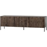 LOWBOARD Gravure Braun B: 180cm - Schwarz/Braun, Design, Holz (180/56/46cm) - Livetastic
