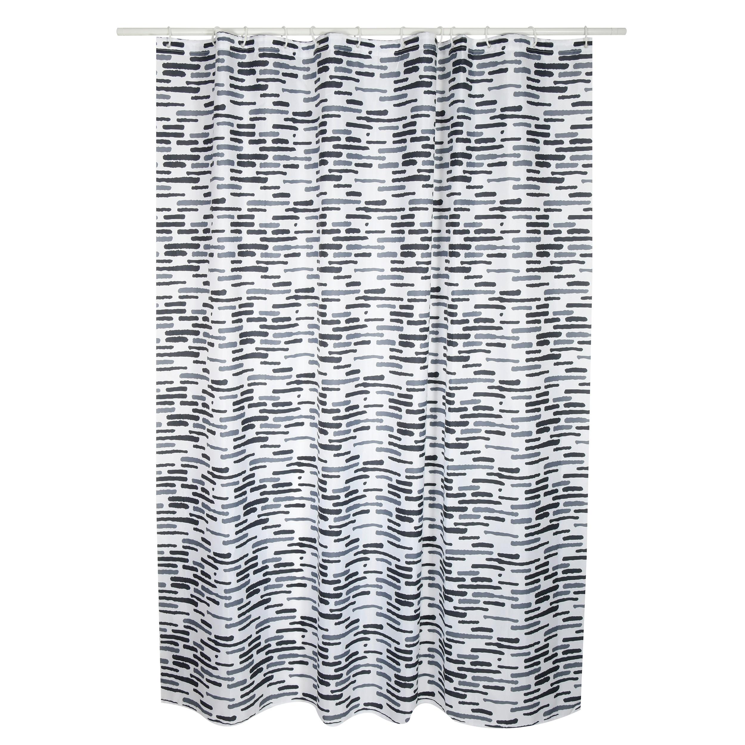 Duschvorhang in Grau Textil/Mischgewebe - Grau, Basics, Textil (180/200cm) - MSV