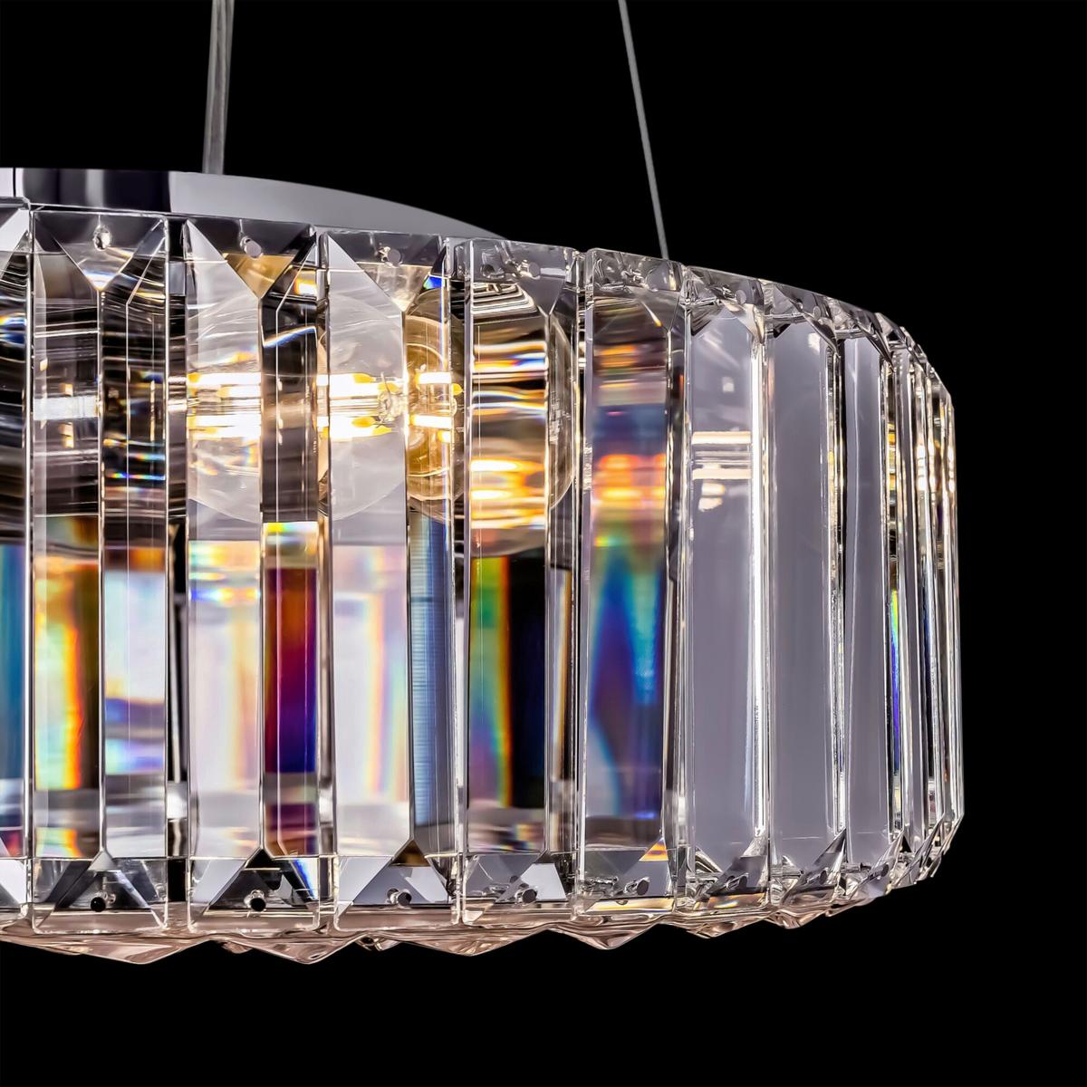 Hängeleuchte Recinto - Chromfarben, Basics, Glas/Metall (40/13,5cm) - MAYTONI