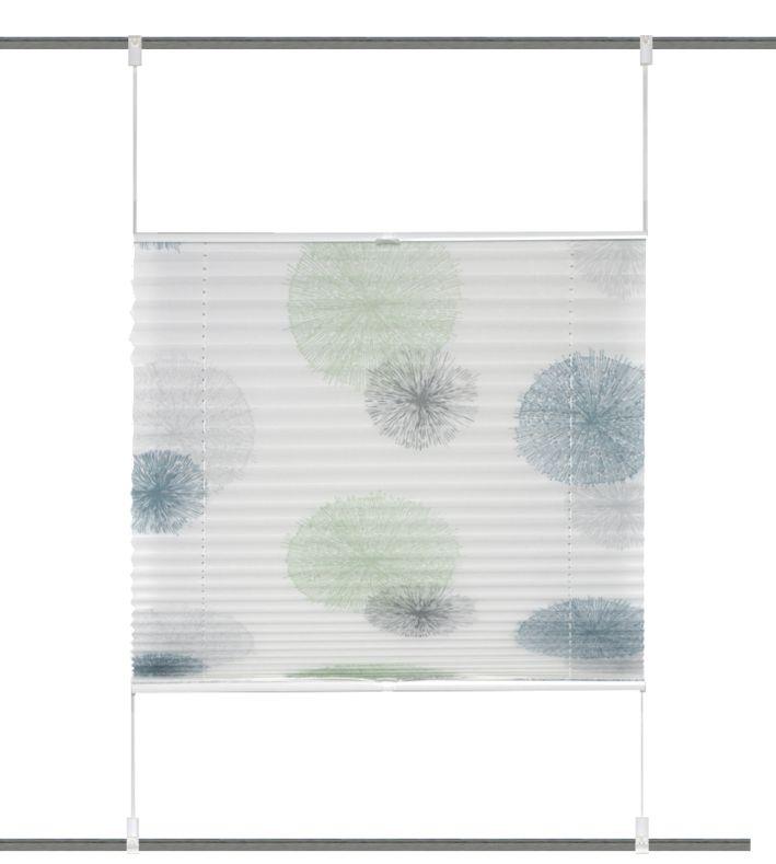 Plissee Blau Grün B: 50 cm - Blau/Grün, KONVENTIONELL, Textil (50/130cm)