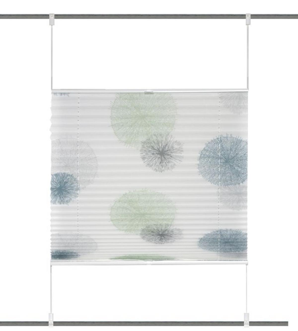 Plissee Blau Grün B: 70 cm - Blau/Grün, KONVENTIONELL, Textil (70/130cm)