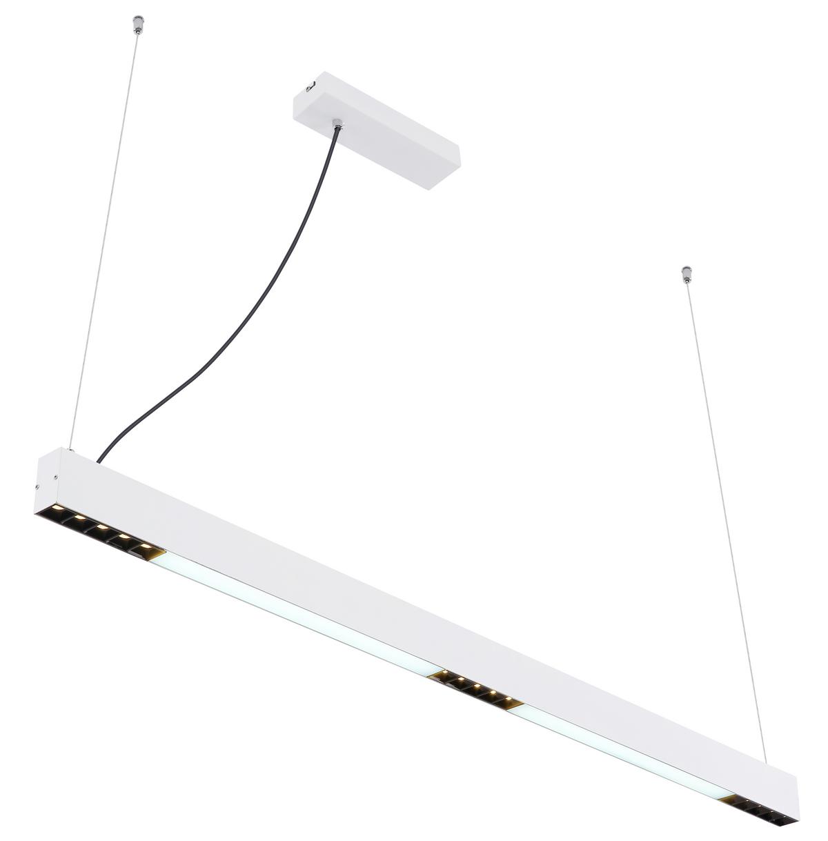 LED-Hängeleuchte H: 120 cm 1-Flammig Farbwechsler - Weiß, Design, Glas/Kunststoff (119/7/120cm) - Globo